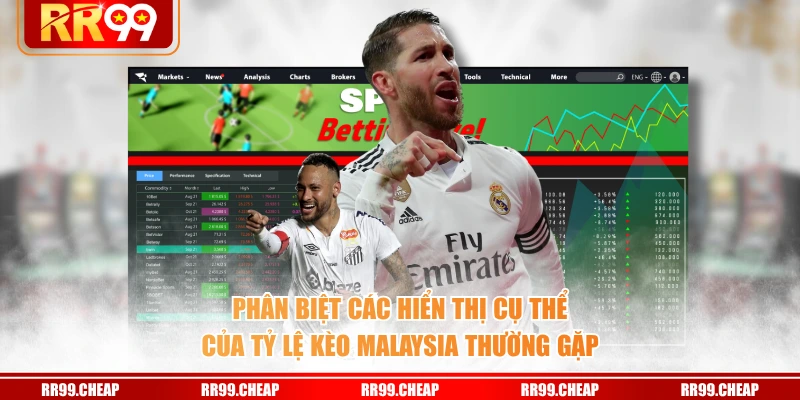 Phân biệt các hiển thị cụ thể của tỷ lệ kèo Malaysia thường gặp